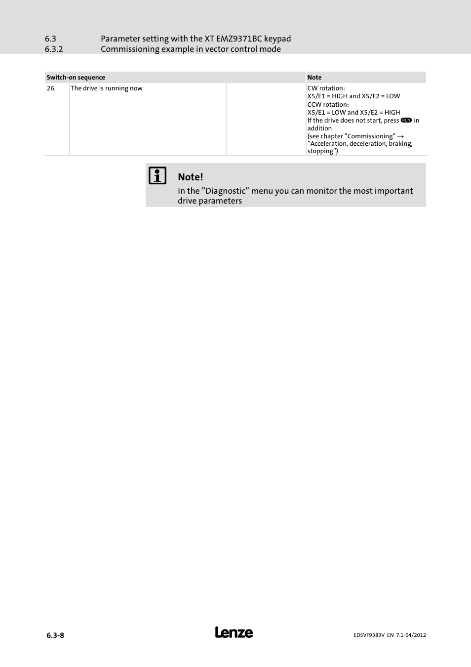 Lenze EVF9383 User Manual | Page 132 / 458