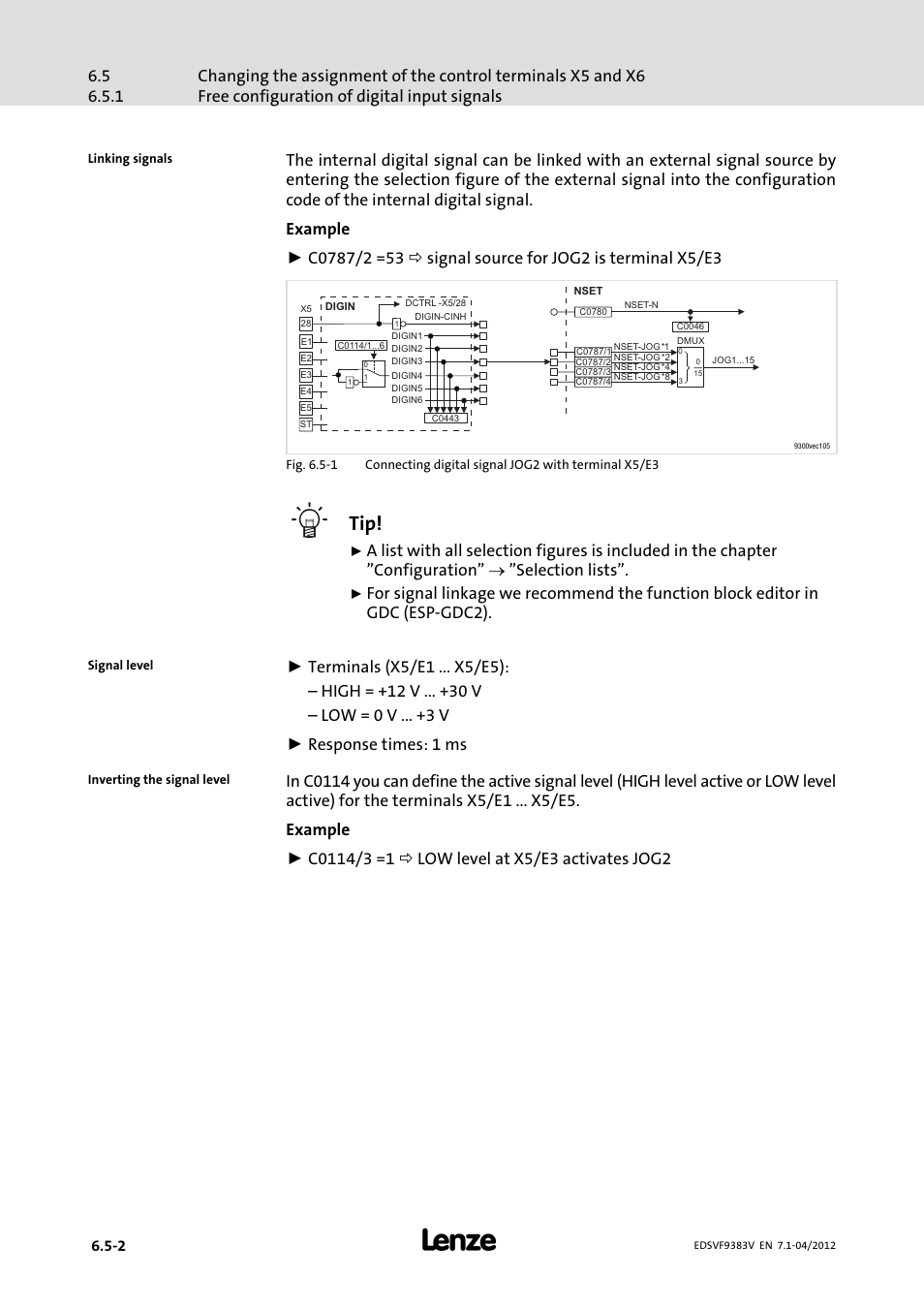 Lenze EVF9383 User Manual | Page 136 / 458