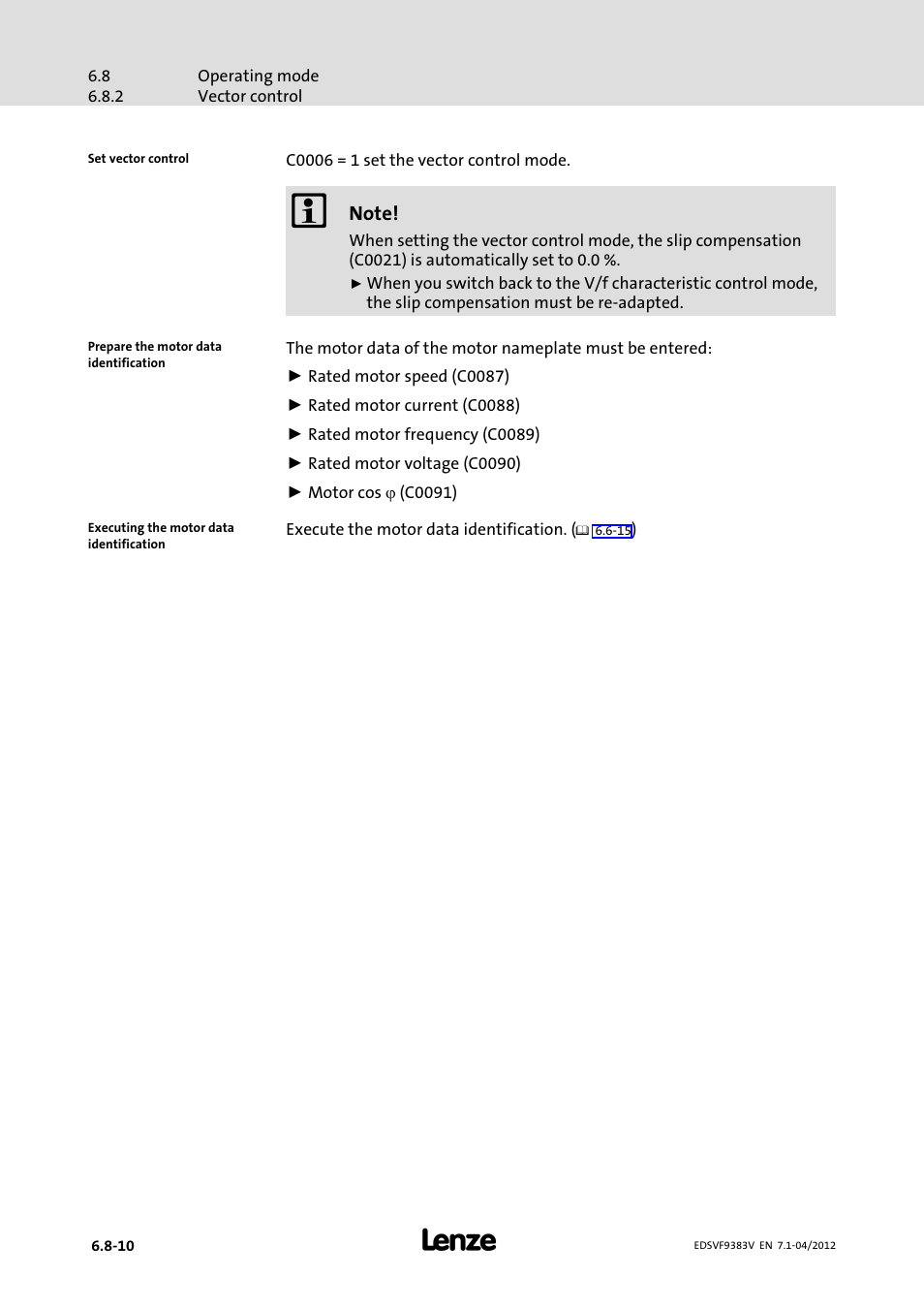 Lenze EVF9383 User Manual | Page 174 / 458