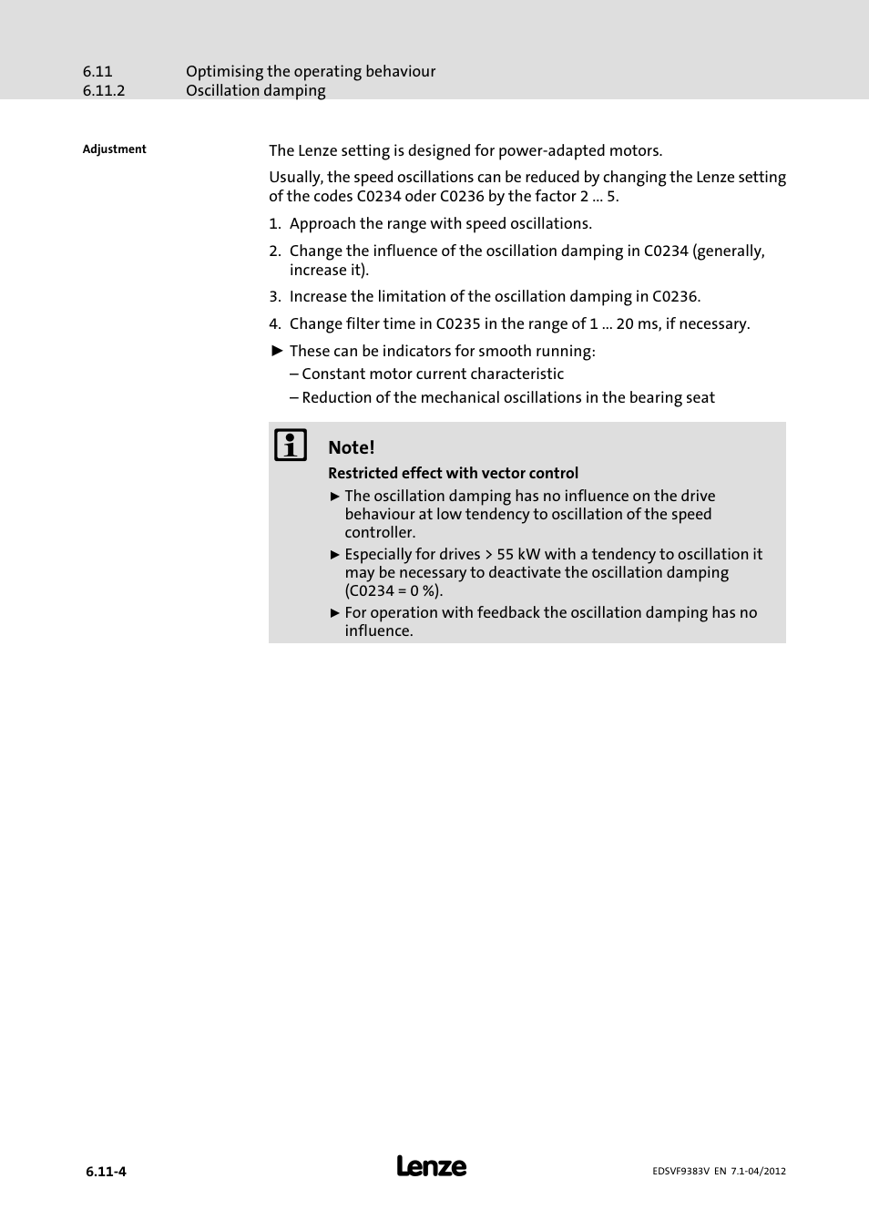 Lenze EVF9383 User Manual | Page 188 / 458