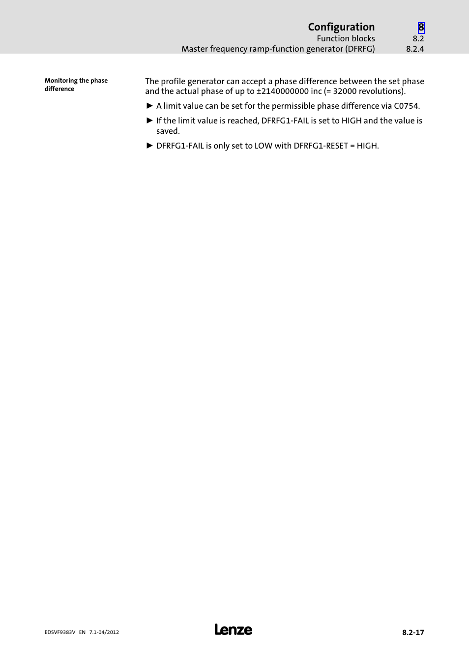 Lenze EVF9383 User Manual | Page 233 / 458