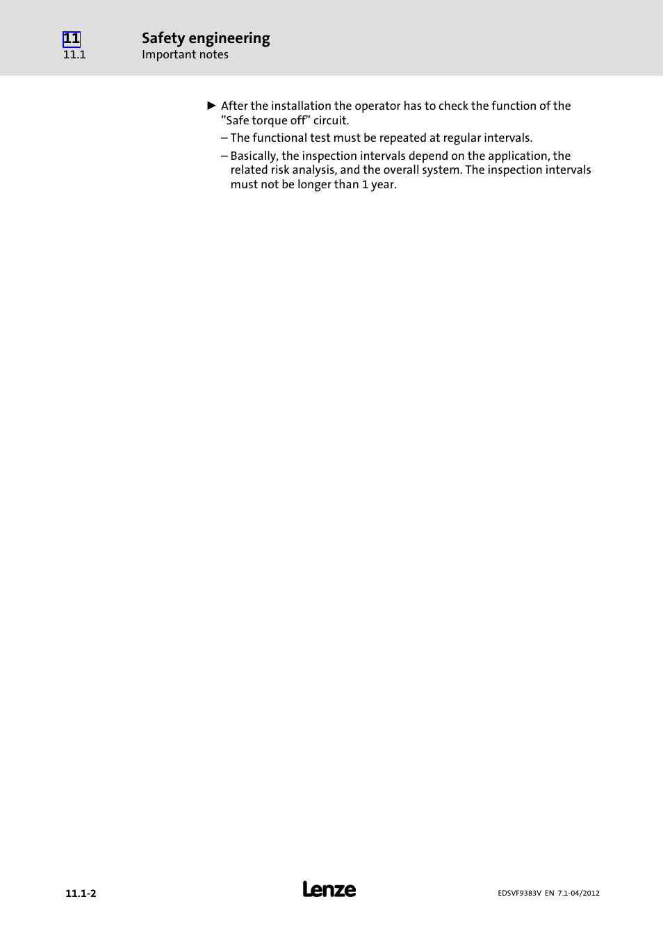 Lenze EVF9383 User Manual | Page 414 / 458
