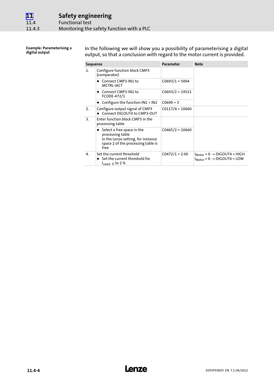Safety engineering | Lenze EVF9383 User Manual | Page 422 / 458