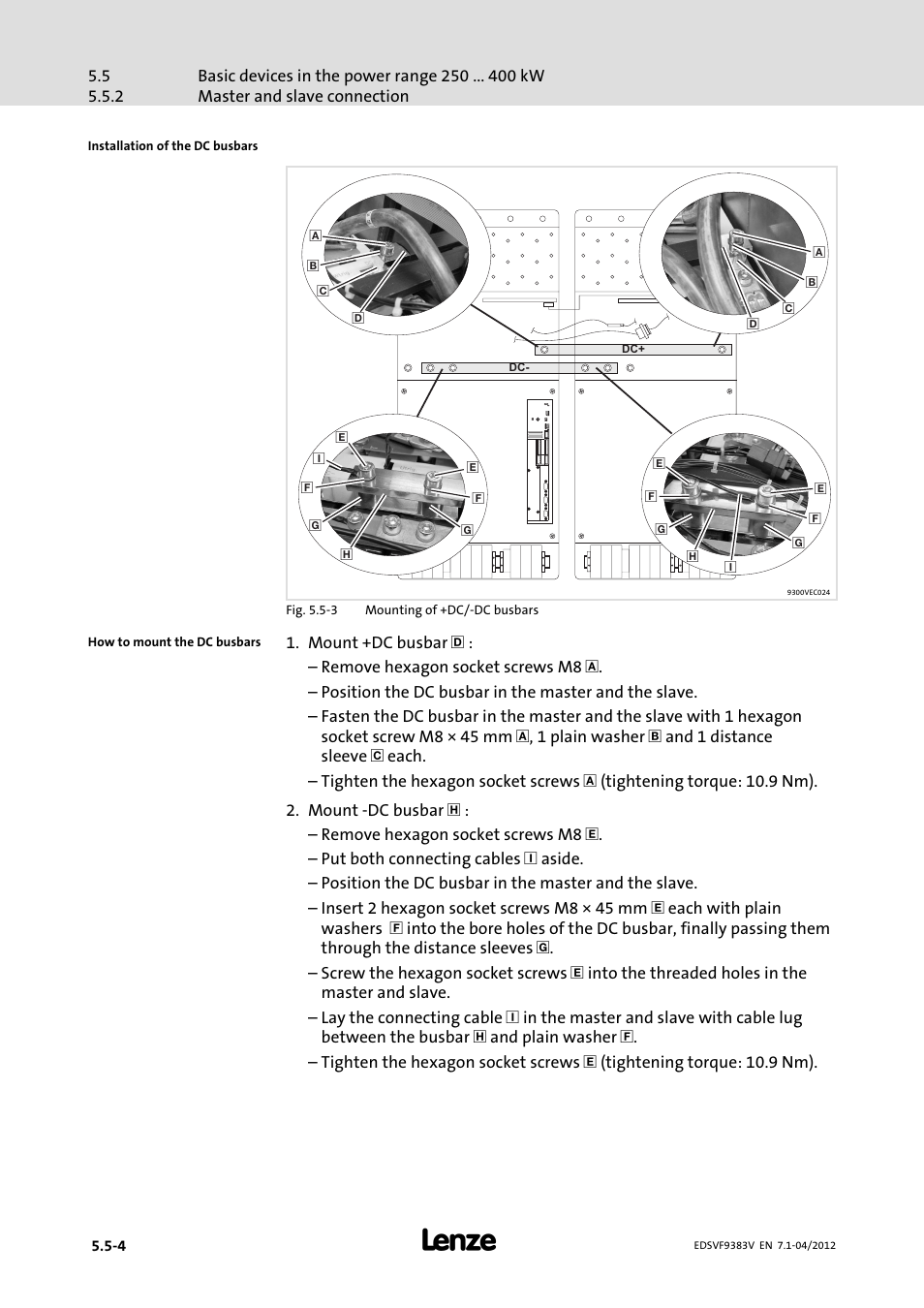 Lenze EVF9383 User Manual | Page 86 / 458