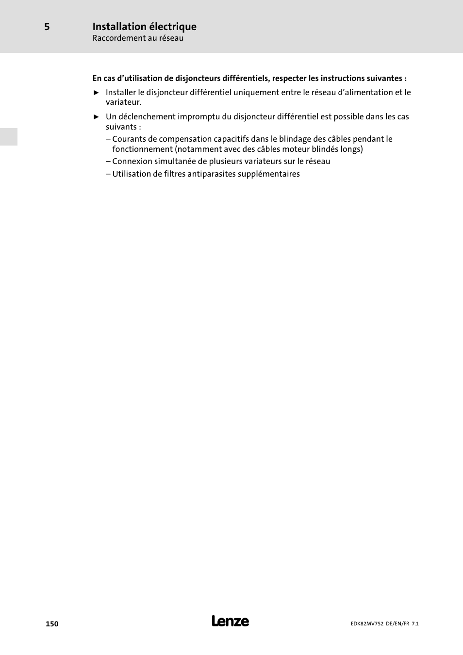 Lenze E82MVxxx_4Bxxx User Manual | Page 150 / 180