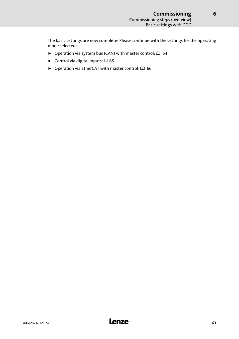 Lenze ECSCExxx Power supply module User Manual | Page 63 / 182