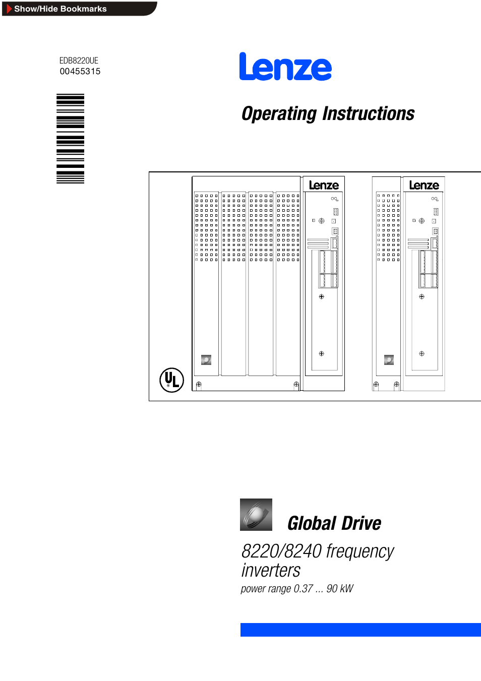 Lenze 8240 frequency inverters User Manual | 66 pages