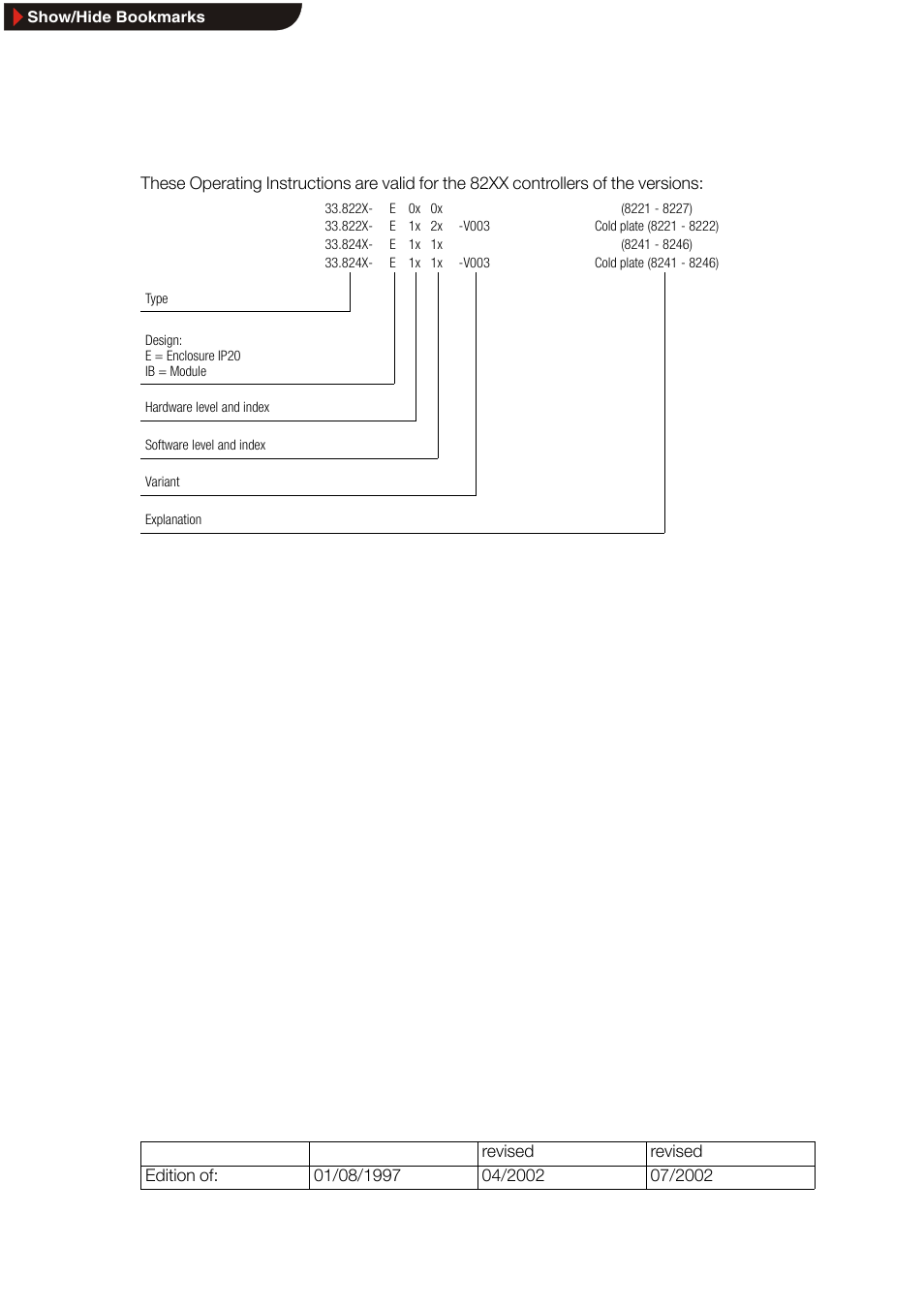 These operating instructions are vakid for | Lenze 8240 frequency inverters User Manual | Page 2 / 66