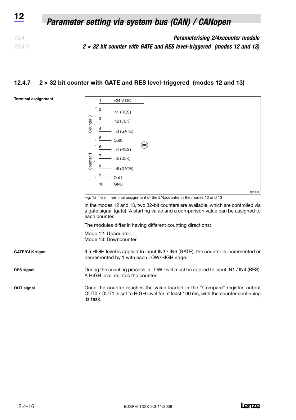 Lenze EPM−T9XX Modular system User Manual | Page 336 / 544