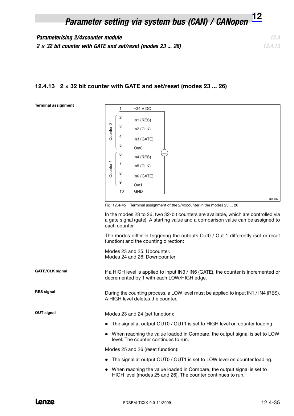 Lenze EPM−T9XX Modular system User Manual | Page 355 / 544