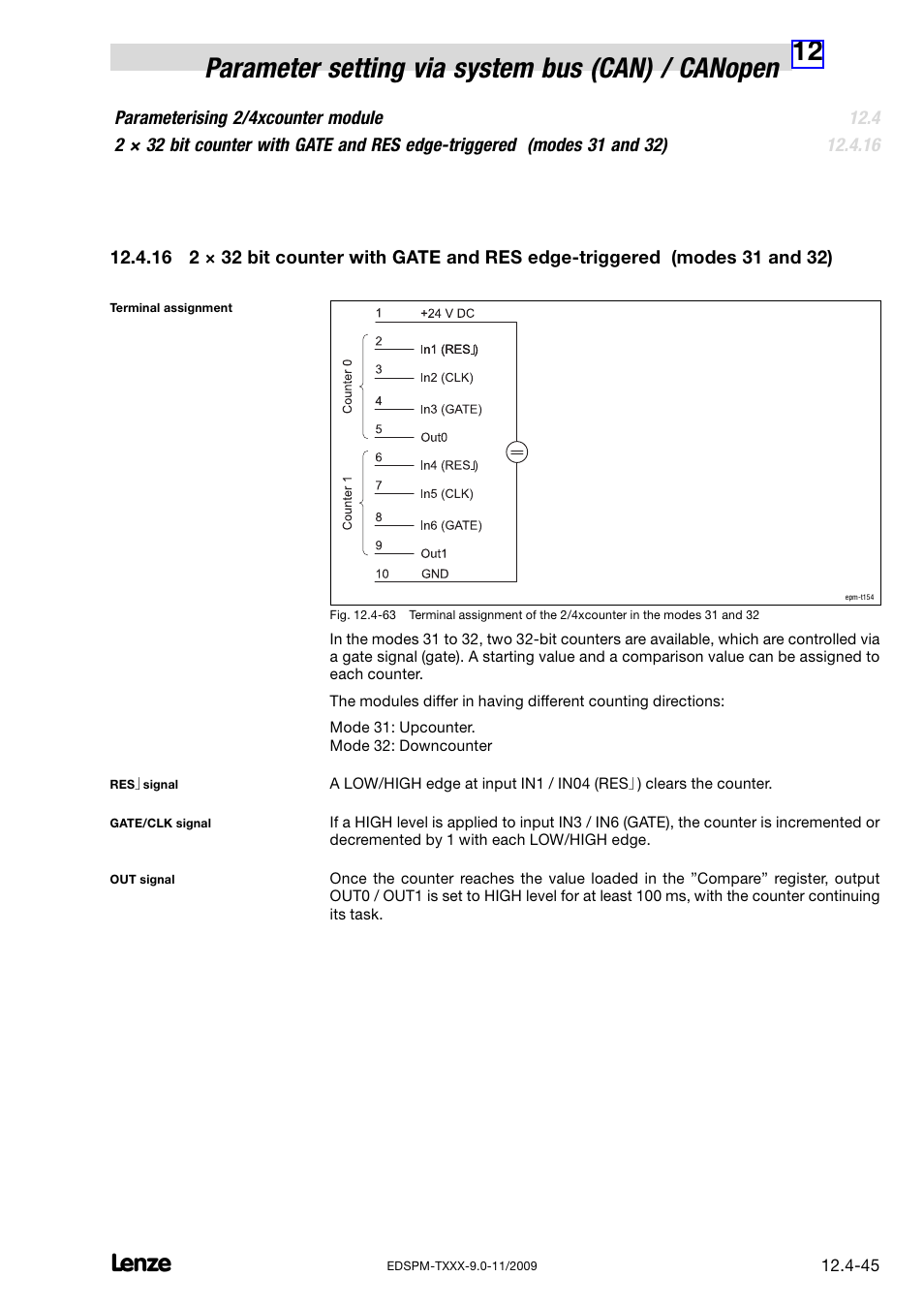 Lenze EPM−T9XX Modular system User Manual | Page 365 / 544