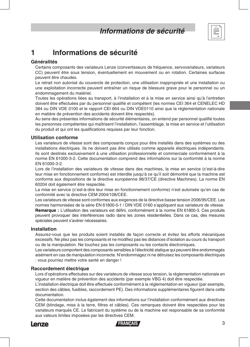 Lenze ETMD Tmd frequency inverter User Manual | Page 48 / 114
