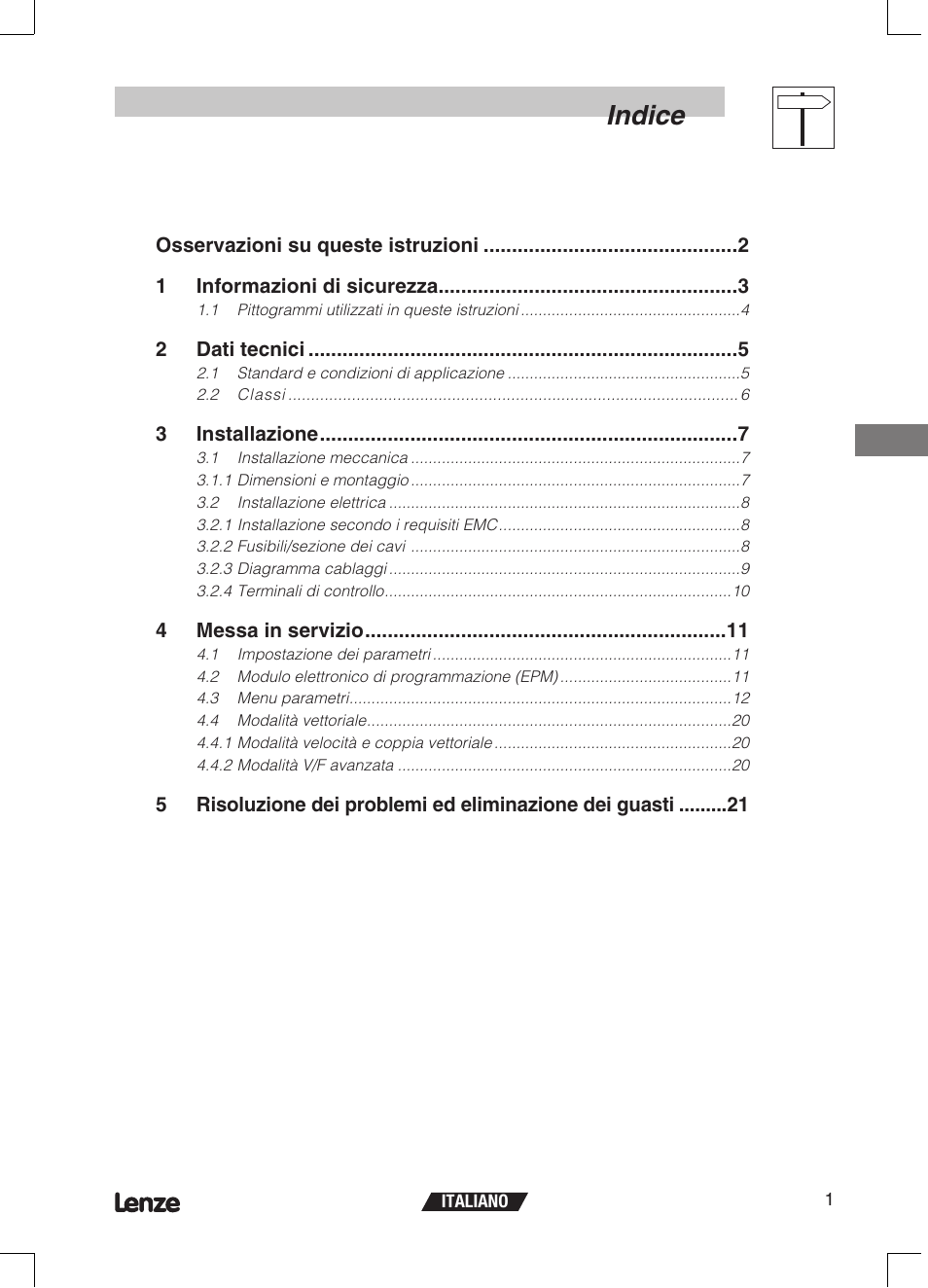 Indice | Lenze ETMD Tmd frequency inverter User Manual | Page 70 / 114