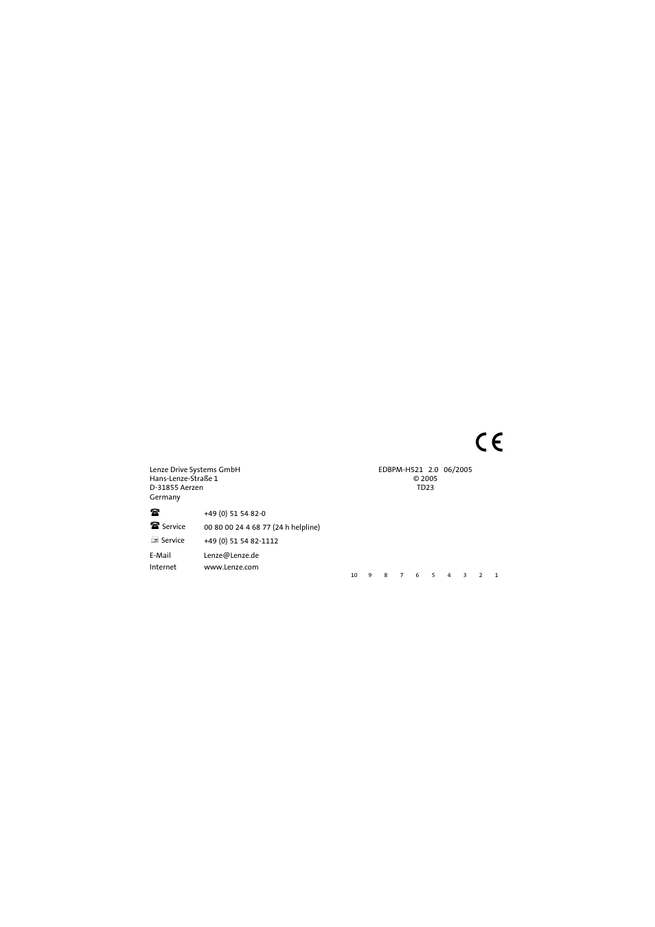 Lenze EPM-H521 User Manual | Page 136 / 136