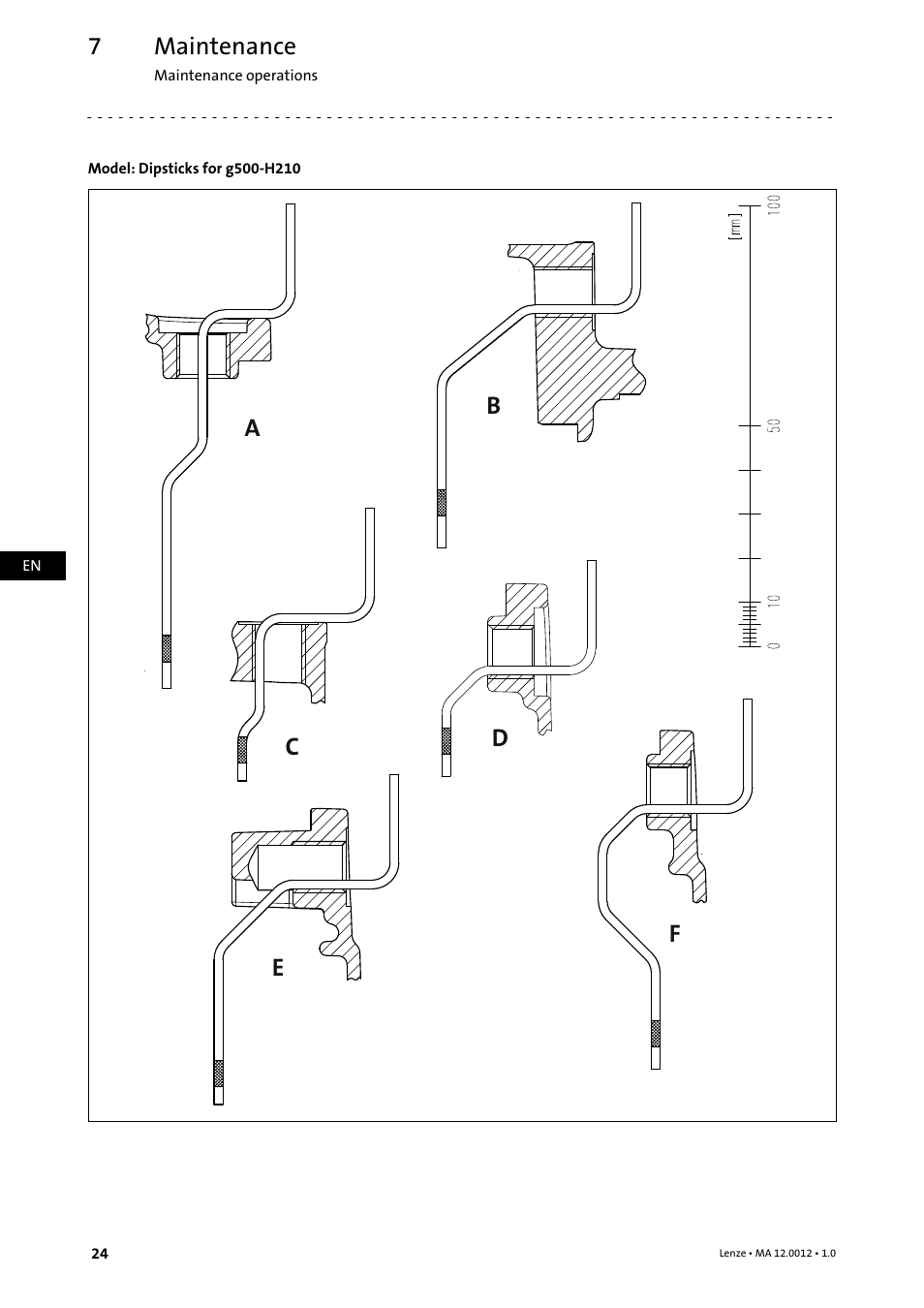 Maintenance | Lenze g500-H helical gearbox User Manual | Page 24 / 32