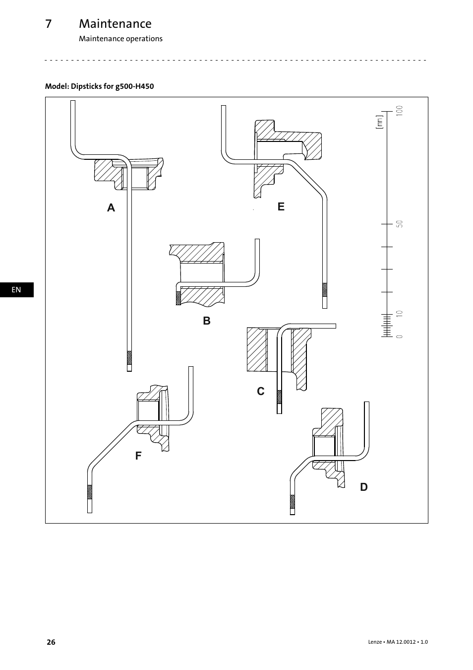 Maintenance | Lenze g500-H helical gearbox User Manual | Page 26 / 32