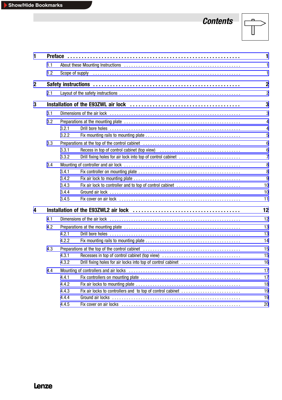 Lenze E93ZWLX User Manual | Page 27 / 77