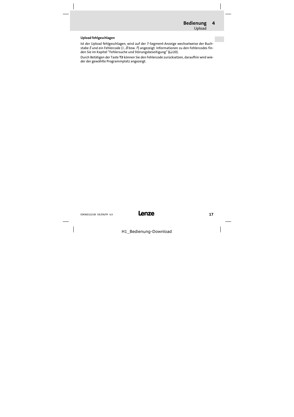 Lenze EMZ2221IB User Manual | Page 17 / 58