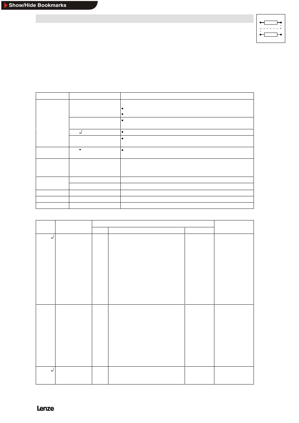 8 code table for ﬁstandardﬂ series, Code table for “standard” series, Configuration | 8 code table for “standard” series | Lenze 8200 Frequency inverters User Manual | Page 214 / 311