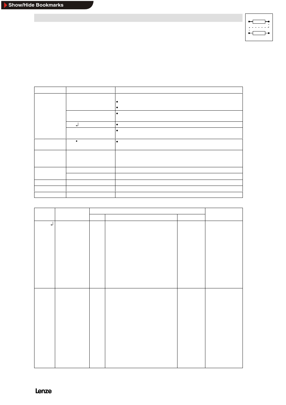 9 code table for ﬁhvacﬂ series, Code table for “hvac” series, Configuration | 9 code table for “hvac” series | Lenze 8200 Frequency inverters User Manual | Page 222 / 311