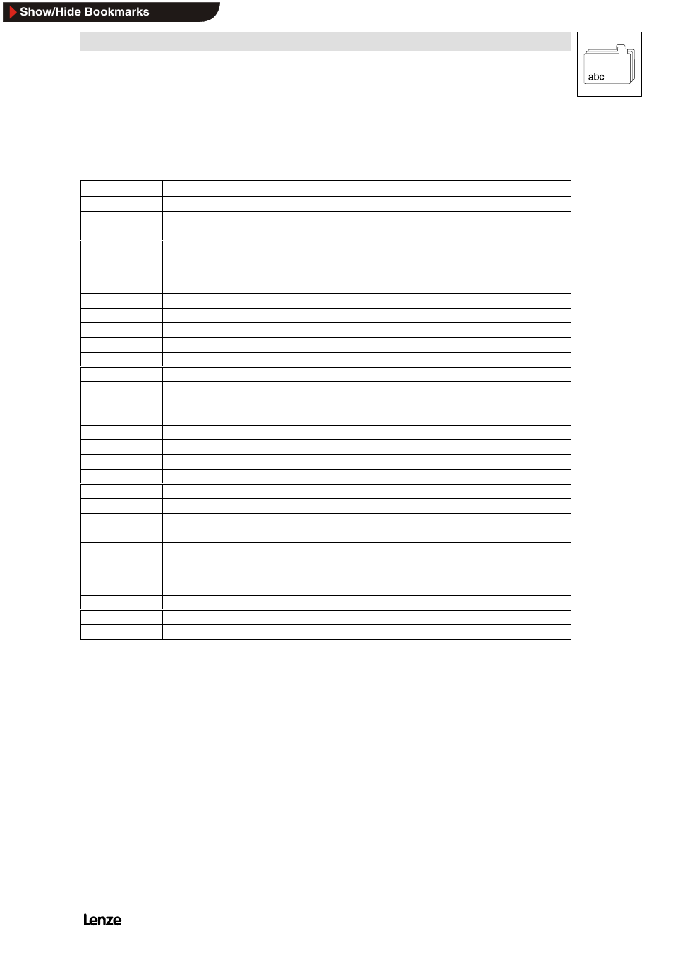 17 glossary, Glossary | Lenze 8200 Frequency inverters User Manual | Page 302 / 311