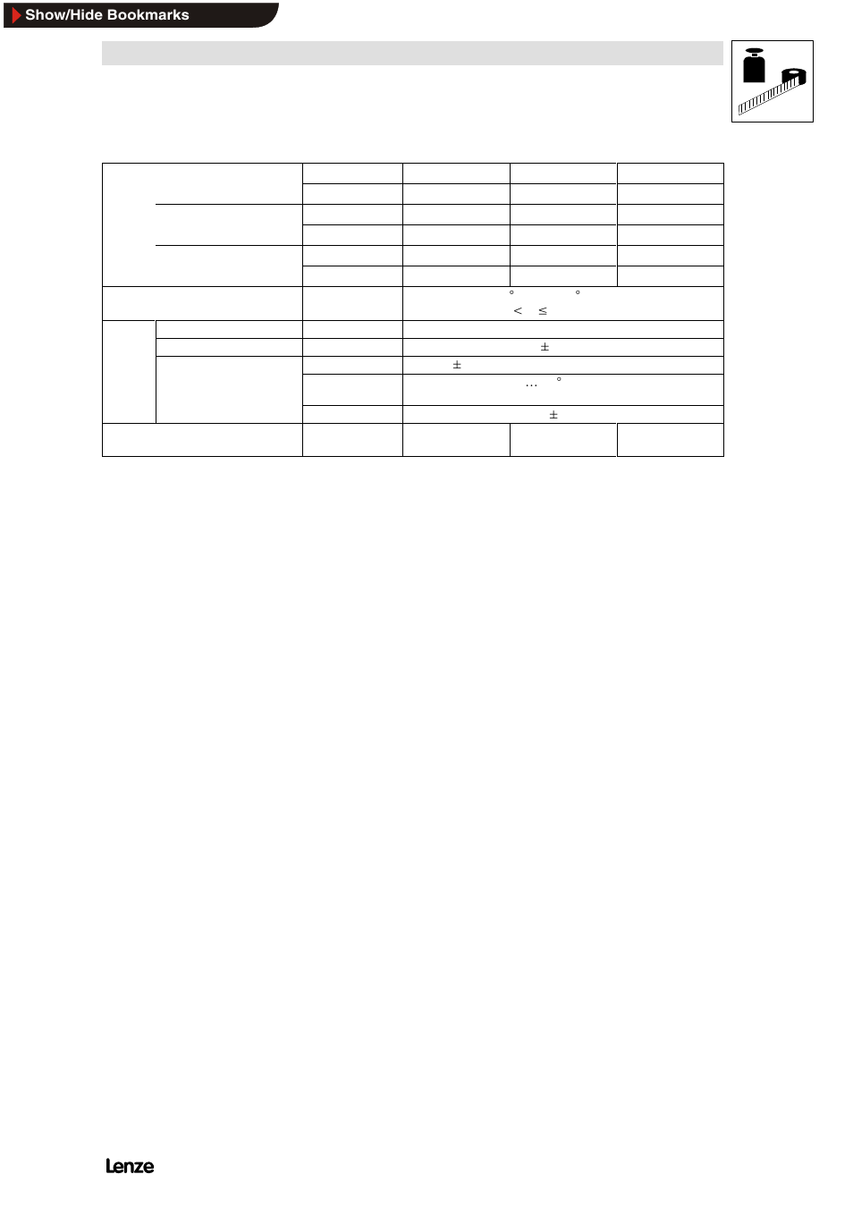 Technical data | Lenze 8200 Frequency inverters User Manual | Page 47 / 311