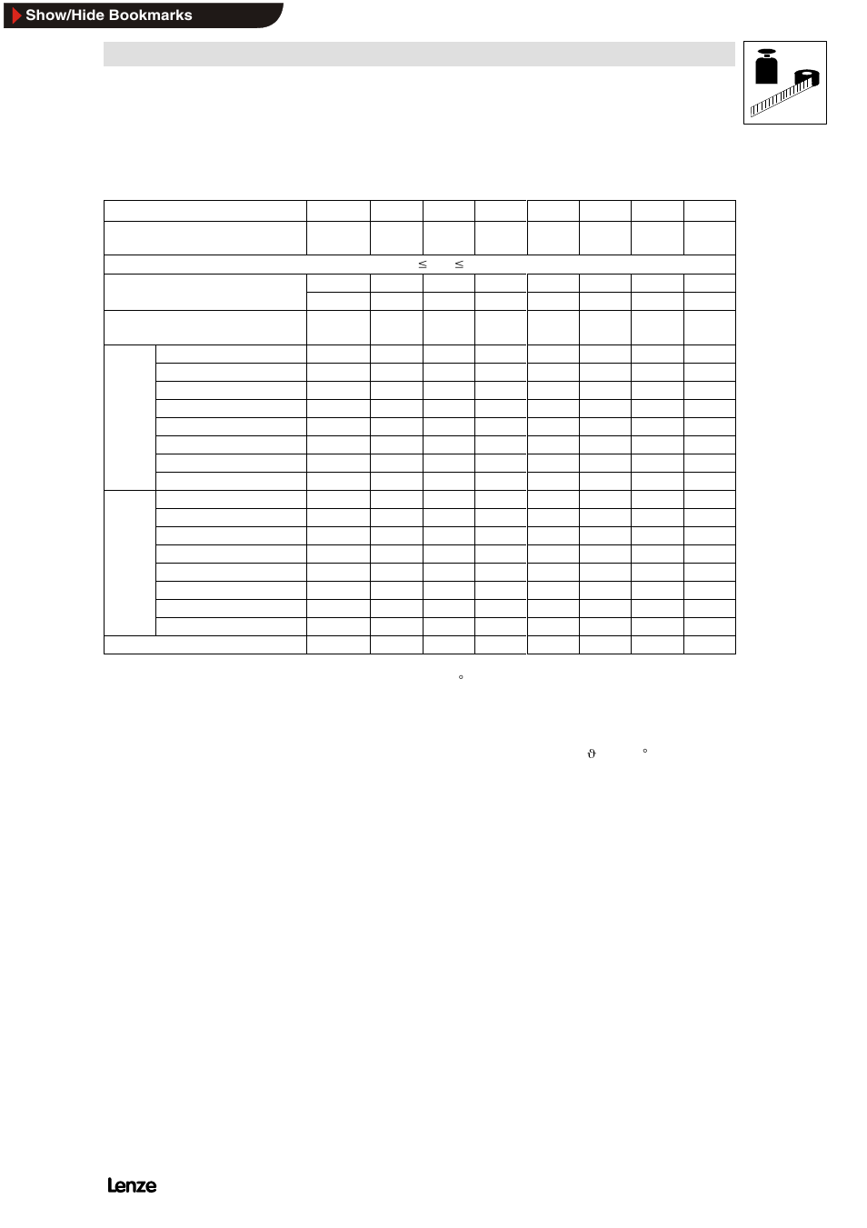 3 types 822x, Types 822x, Technical data | Lenze 8200 Frequency inverters User Manual | Page 51 / 311