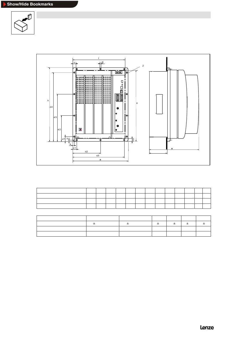 2 types 8221 to 8227, Types 8221 to 8227, Installation | Lenze 8200 Frequency inverters User Manual | Page 69 / 311