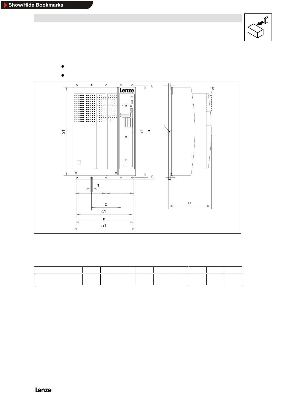 6 assembly of 822x-c-v003, Assembly of 822x-c-v003, Installation | Lenze 8200 Frequency inverters User Manual | Page 78 / 311