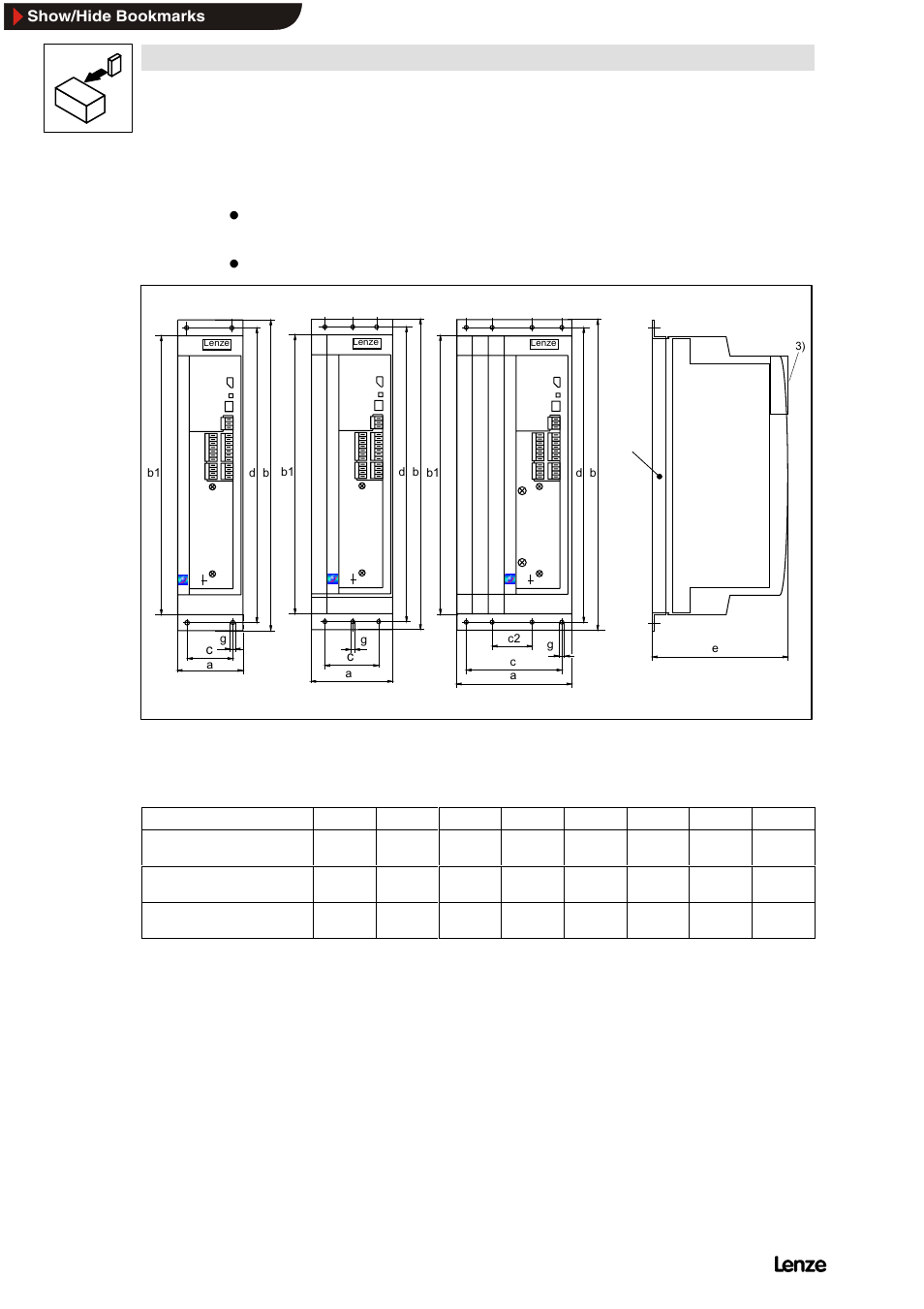 7 assembly of 824x-c-v003, Assembly of 824x-c-v003, Installation | Lenze 8200 Frequency inverters User Manual | Page 79 / 311