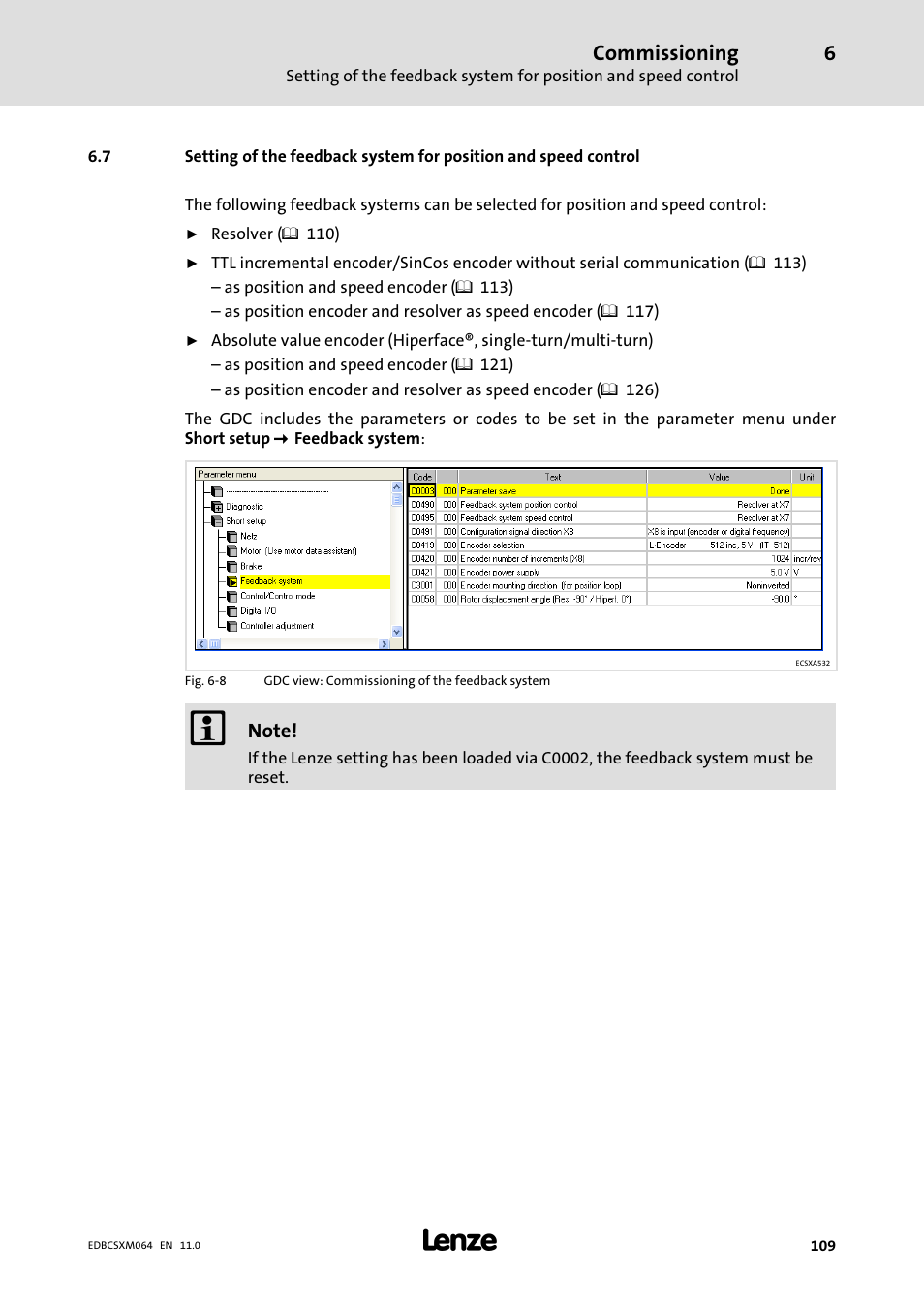 Commissioning | Lenze ECSCMxxx User Manual | Page 109 / 375