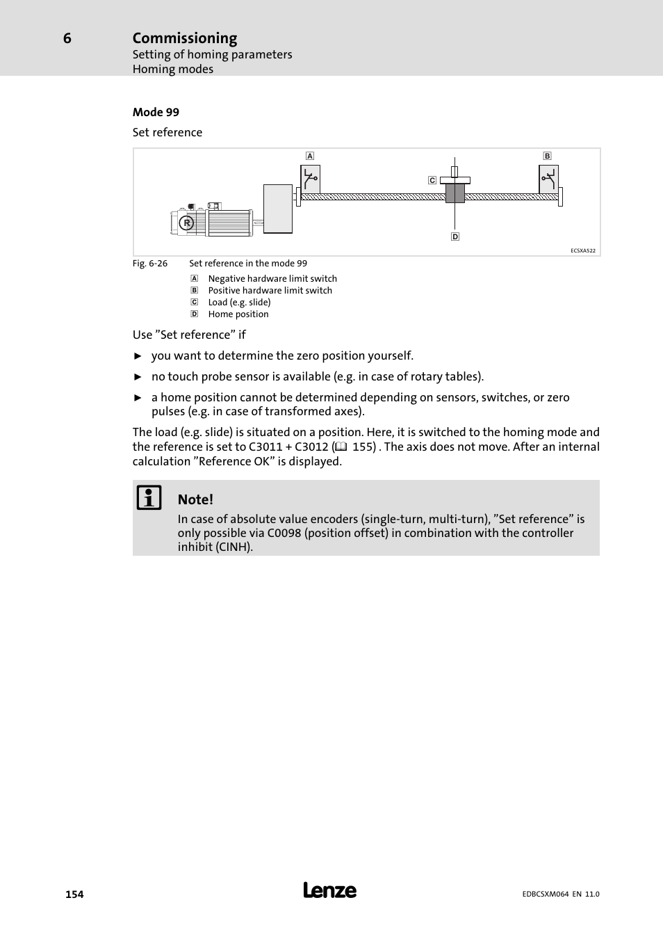 Commissioning | Lenze ECSCMxxx User Manual | Page 154 / 375