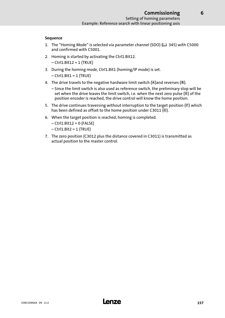 Commissioning | Lenze ECSCMxxx User Manual | Page 157 / 375