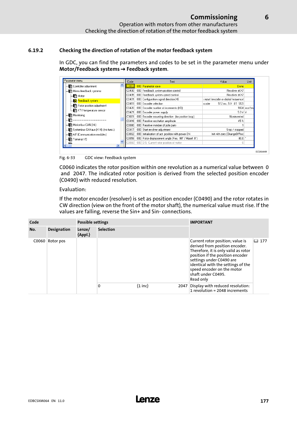 Commissioning | Lenze ECSCMxxx User Manual | Page 177 / 375