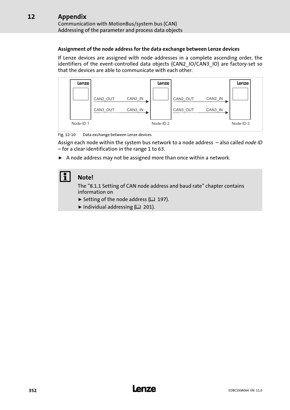 Appendix | Lenze ECSCMxxx User Manual | Page 352 / 375