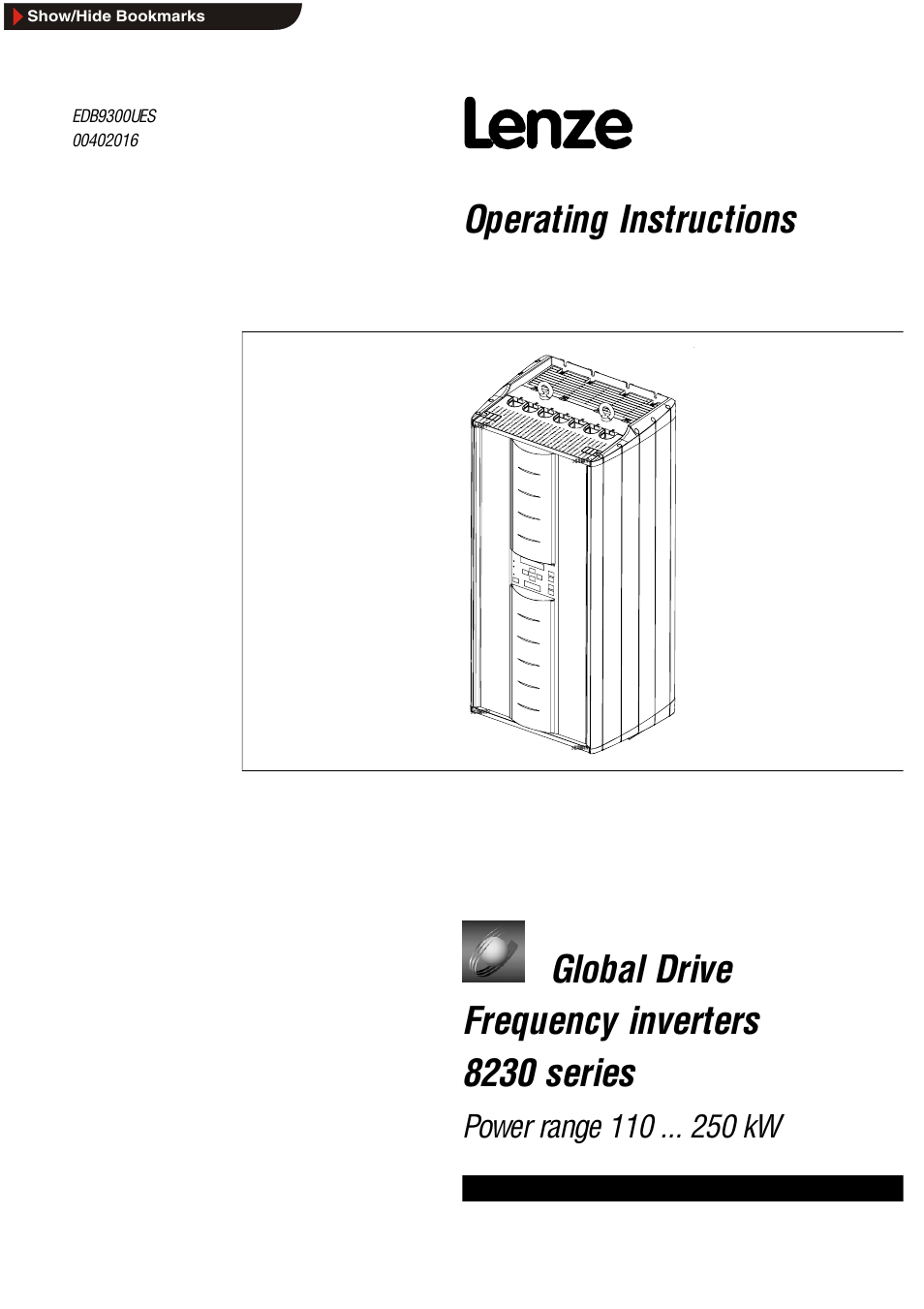 Lenze EDB9300UES User Manual | 175 pages