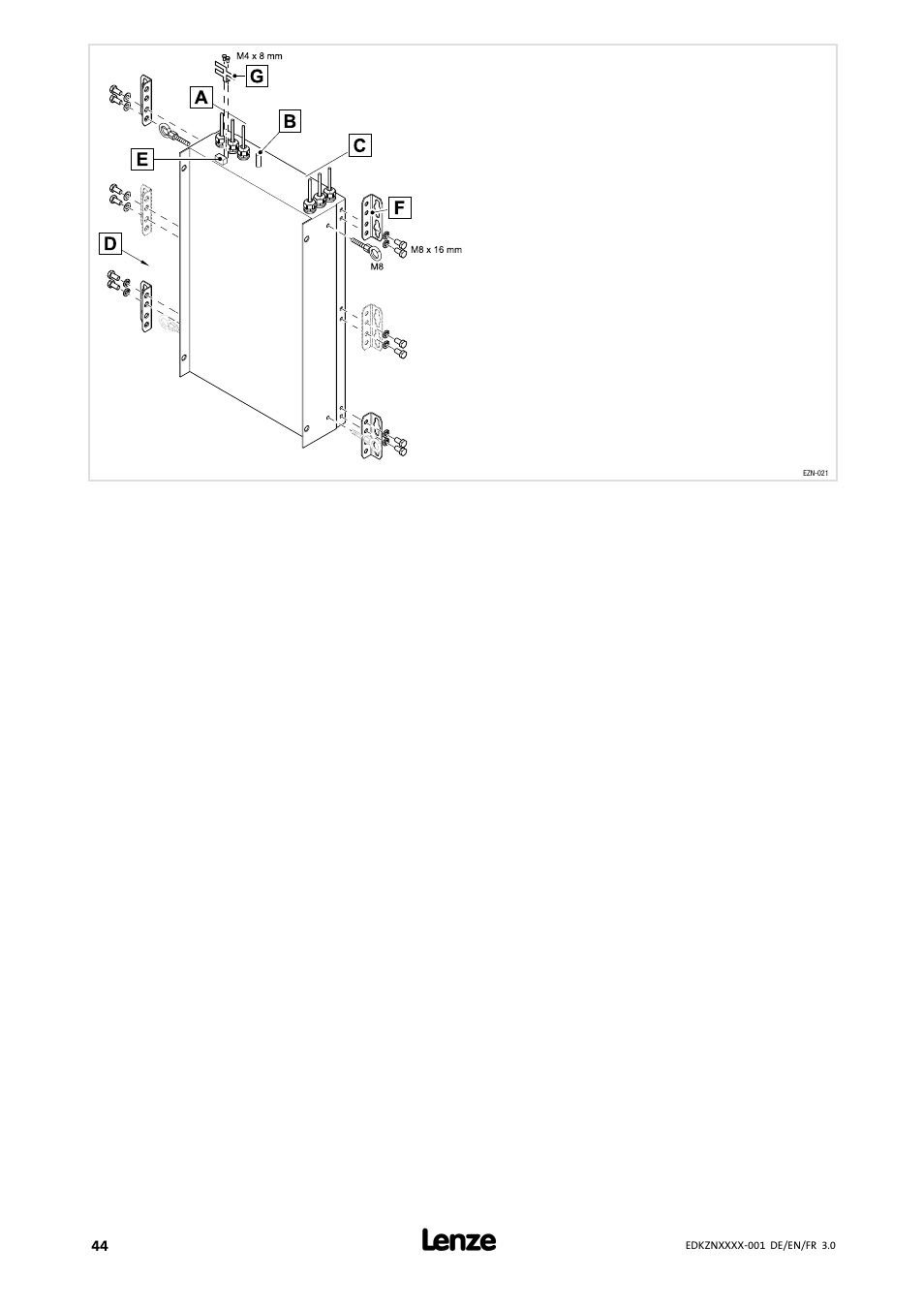 Lenze EZN3x0015H230 User Manual | Page 44 / 64