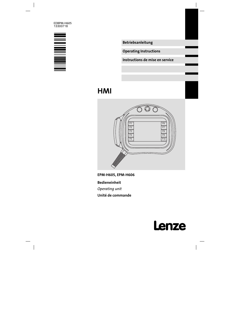 Lenze EPM−H606 User Manual | 170 pages