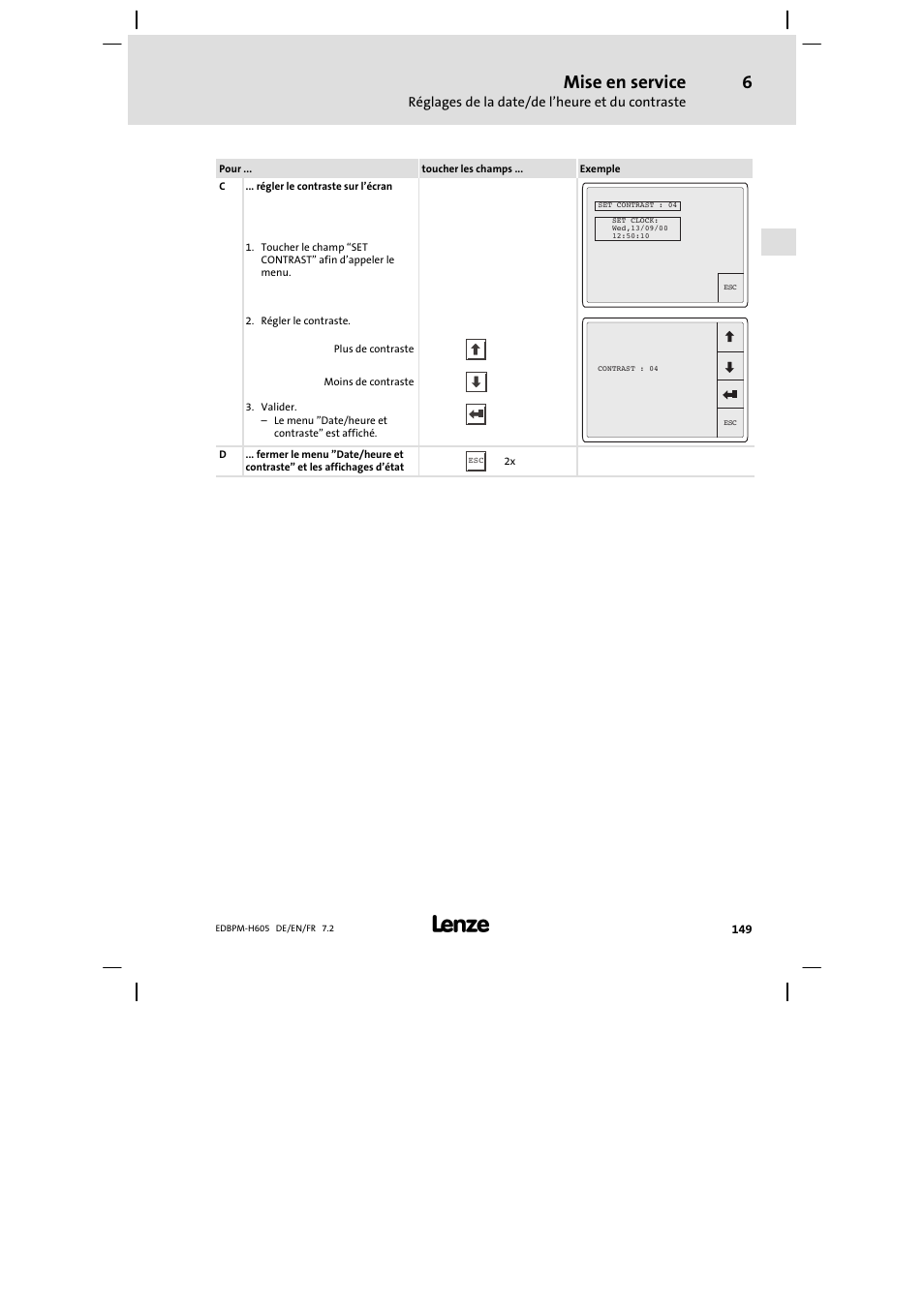 Mise en service | Lenze EPM−H606 User Manual | Page 149 / 170