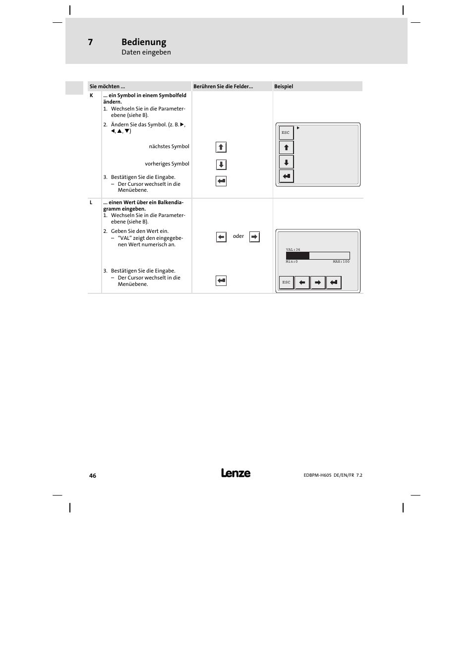 Bedienung | Lenze EPM−H606 User Manual | Page 46 / 170