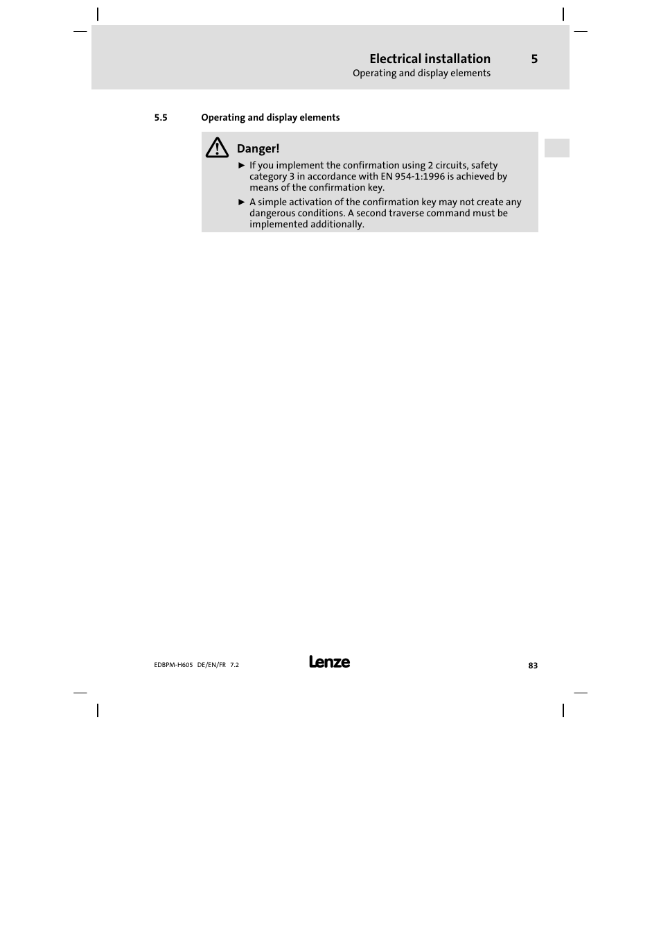 Operating and display elements | Lenze EPM−H606 User Manual | Page 83 / 170