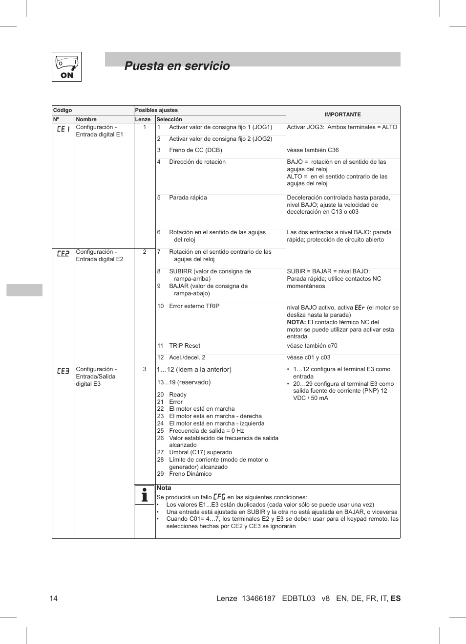 Puesta en servicio | Lenze TML Flux Vector Drive 0.25kW-2.2kW User Manual | Page 112 / 124