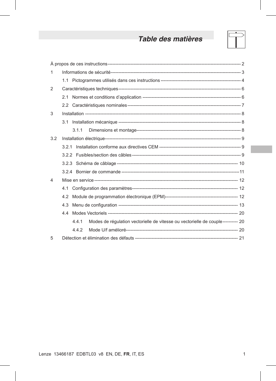 Lenze TML Flux Vector Drive 0.25kW-2.2kW User Manual | Page 51 / 124
