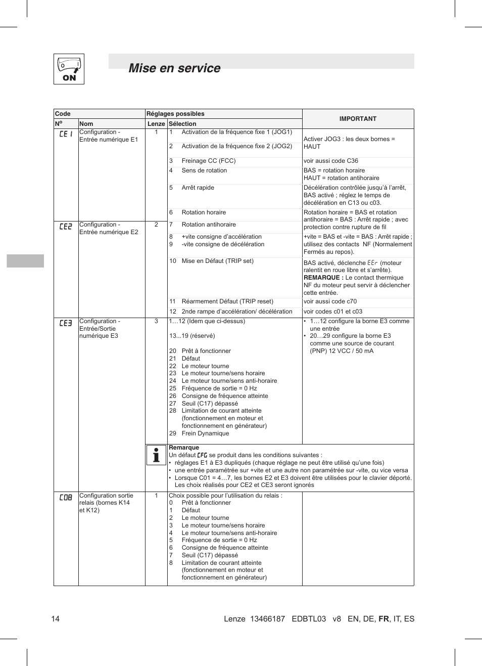 Mise en service | Lenze TML Flux Vector Drive 0.25kW-2.2kW User Manual | Page 64 / 124