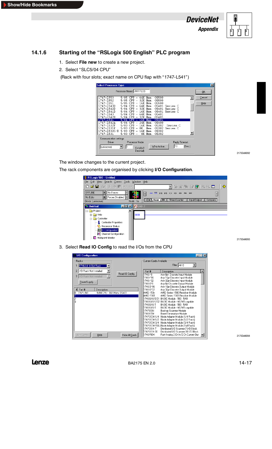 Devicenet | Lenze EMF2175IB User Manual | Page 137 / 152