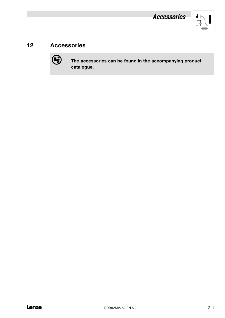 12 accessories | Lenze 8200 motec frequency inverter 0.25kW-7.5kW User Manual | Page 184 / 270