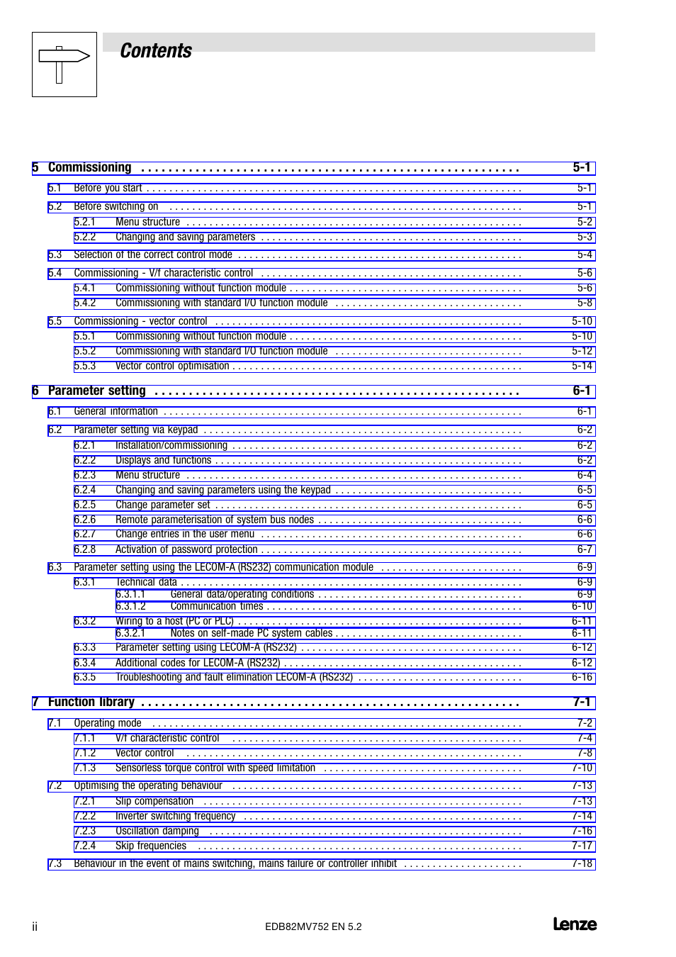 Lenze 8200 motec frequency inverter 0.25kW-7.5kW User Manual | Page 4 / 270