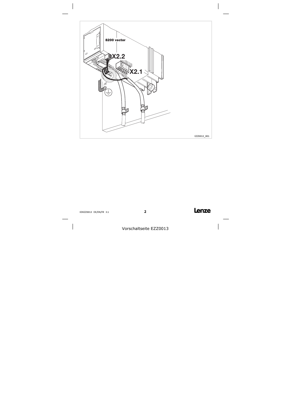X2.1 x2.2 | Lenze EZZ0013 User Manual | Page 2 / 6
