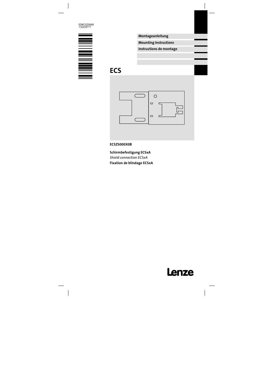 Lenze ECSZS000X0B User Manual | 26 pages