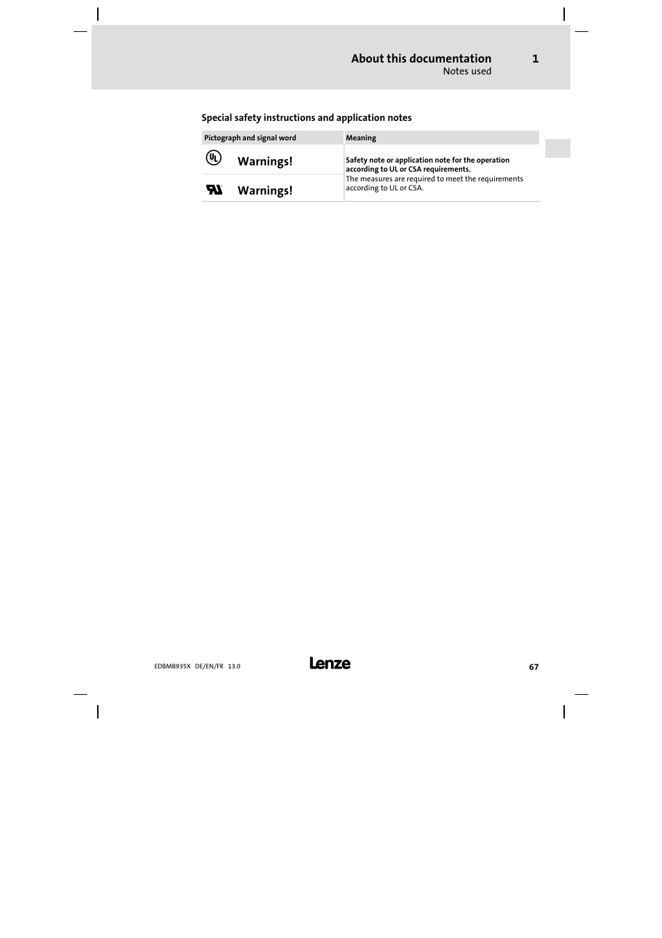 Lenze EMB9352−C User Manual | Page 67 / 174